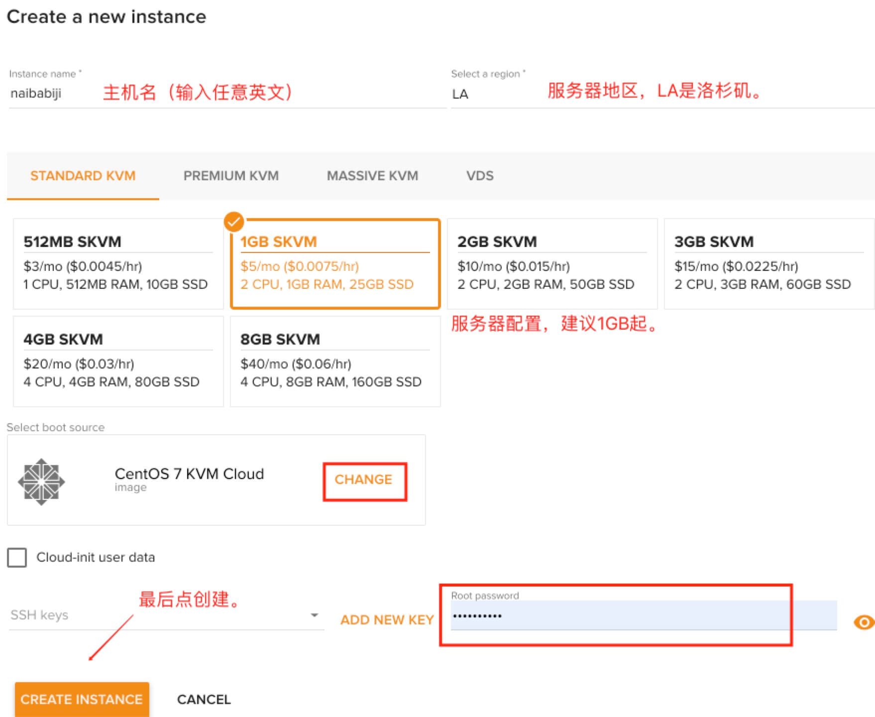 RamNode买服务器教程