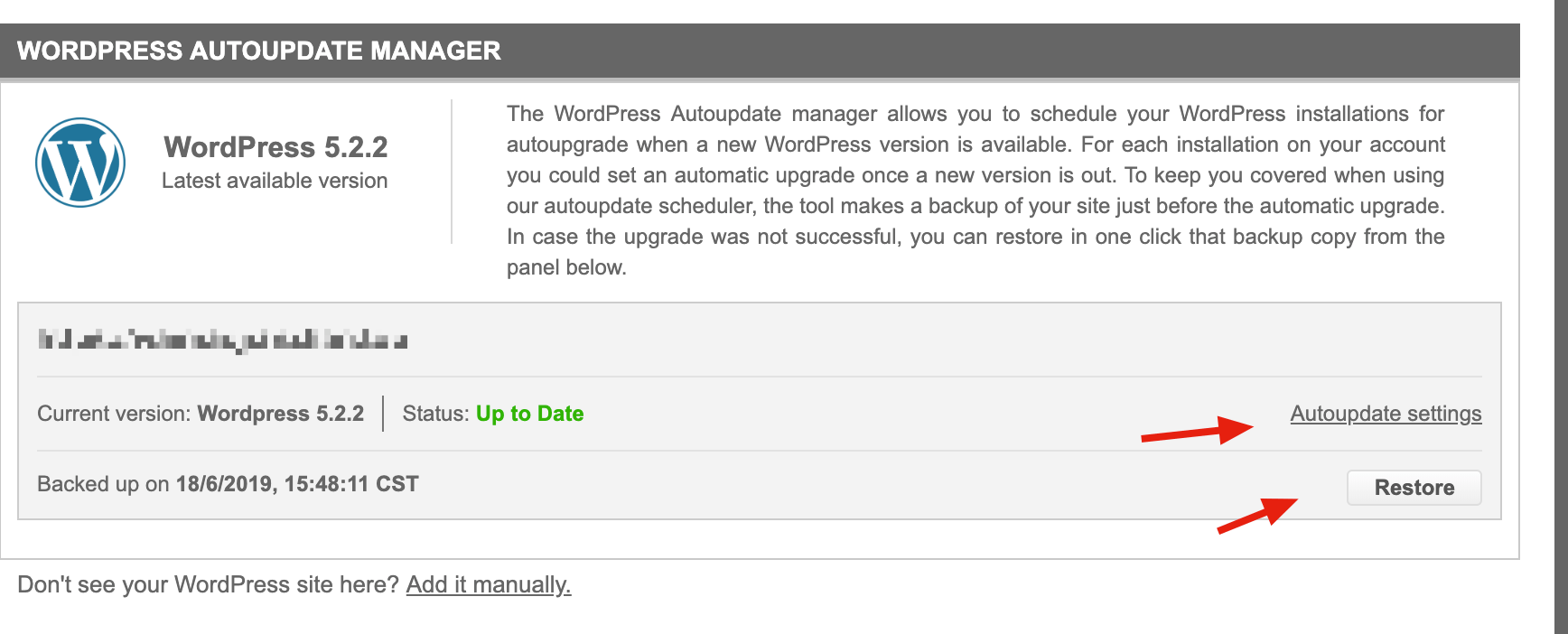 WP自动更新恢复
