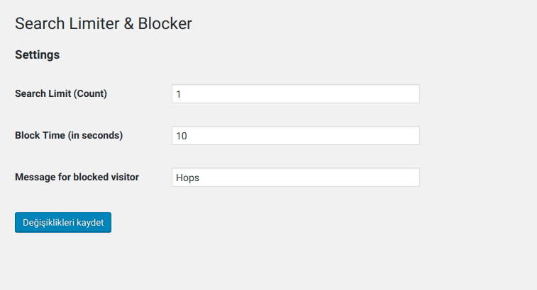 Search Limiter & Blocker