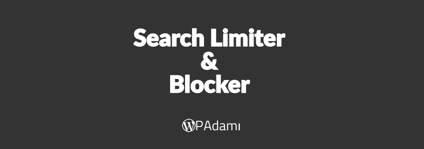 Search Limiter Blocker