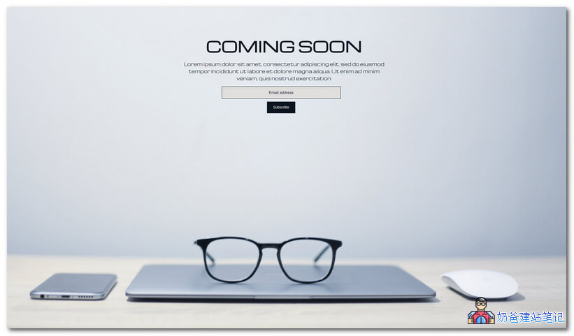 Minimal Coming Soon & Maintenance Mode – Coming Soon Page
