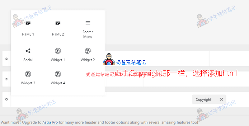 astra添加统计代码