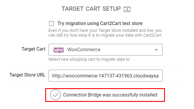 target cart setup